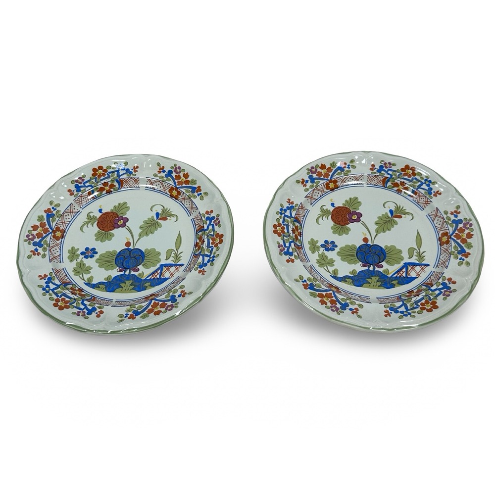 International China Provinstone Lotus Valley S-1104 Salad Plates Set of 2 Japan